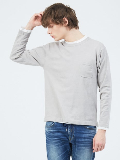 アンサンブル ポケット ニット