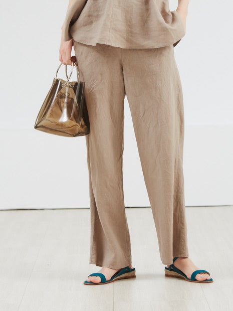 麻製品染パンツ