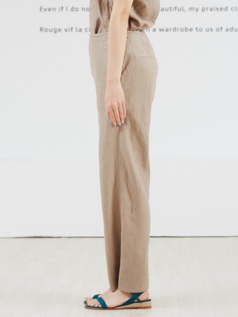 麻製品染パンツ