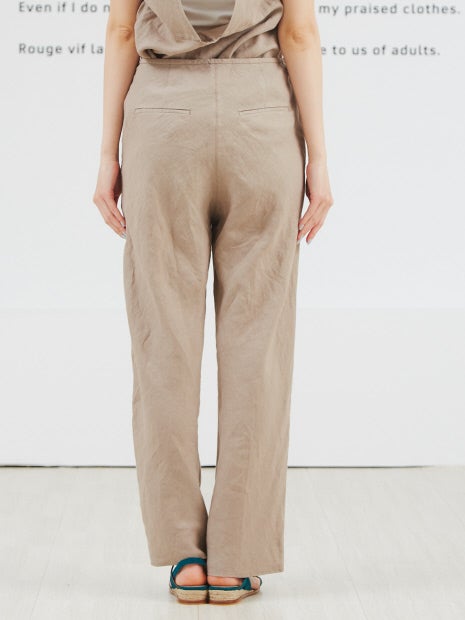 麻製品染パンツ