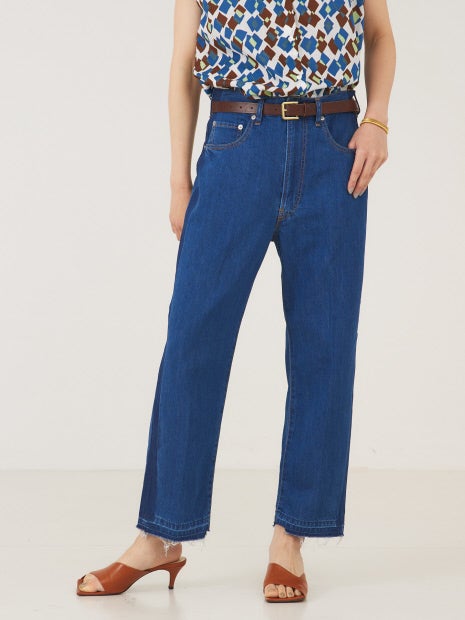 【e×qualite】サイドラインデニム