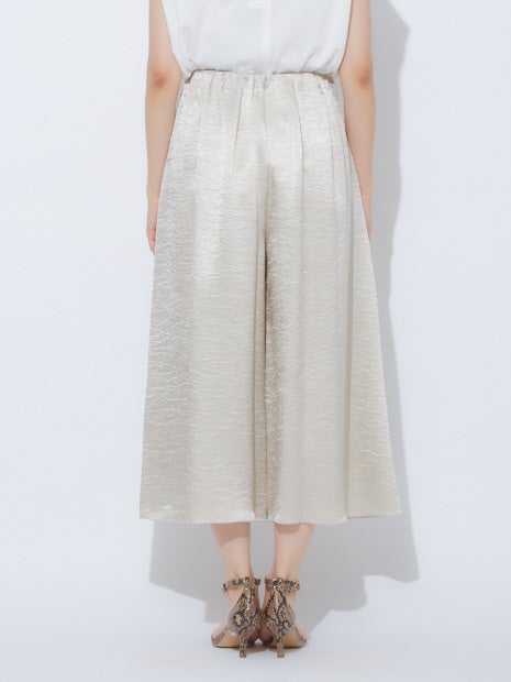 クラッシュサテンドレープパンツ