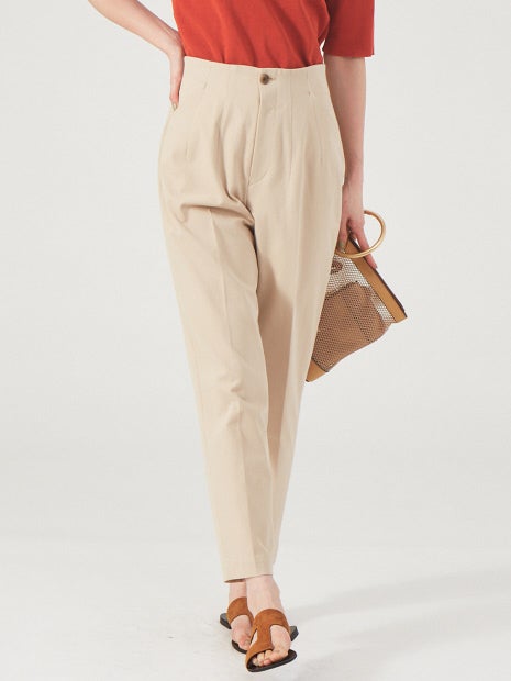 《セットアップ対応》2WAYストレッチハイウエストテーパードパンツ