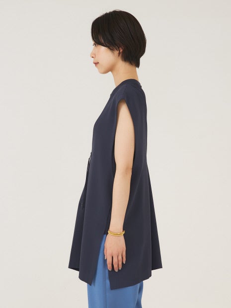《セットアップ対応》レーヨンストレッチ2WAYニットジレ