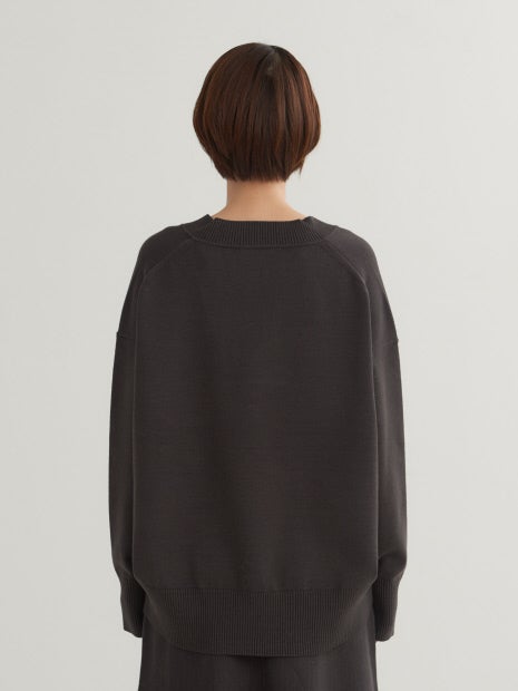 【セットアップ対応】Vネックニットプルオーバー