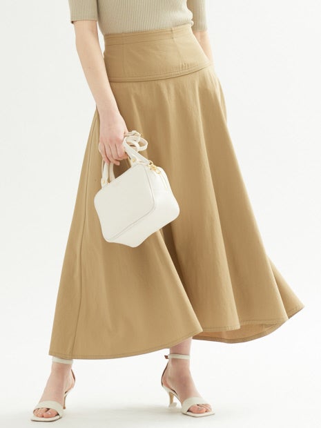 コットンツィストドライフレアスカート