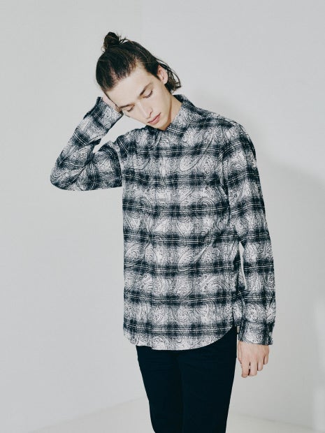 カモフラージュフロッキープリントシャツ