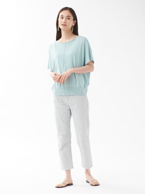 ドライコットンドルマンニット