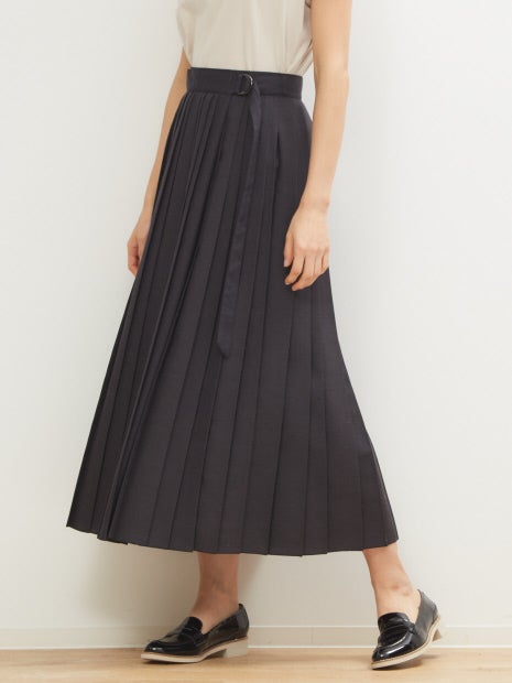 ウールライクプリーツスカート