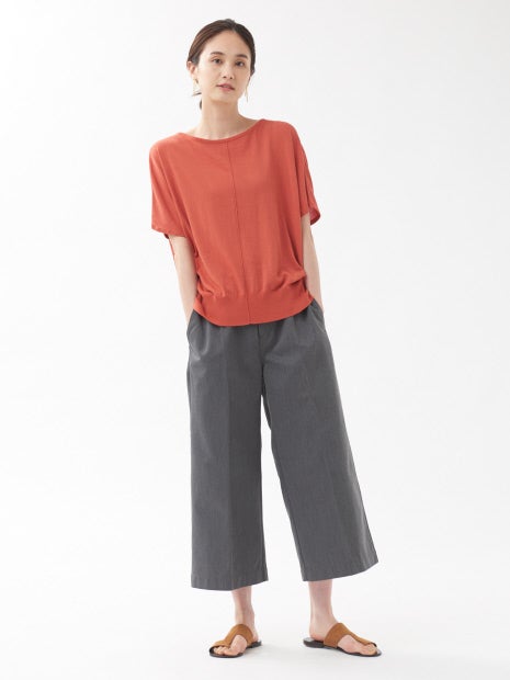 ドライコットンドルマンニット