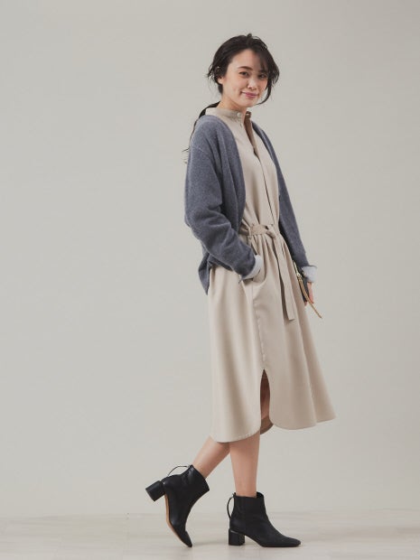 ウールセーブルフォルムニットカーデ