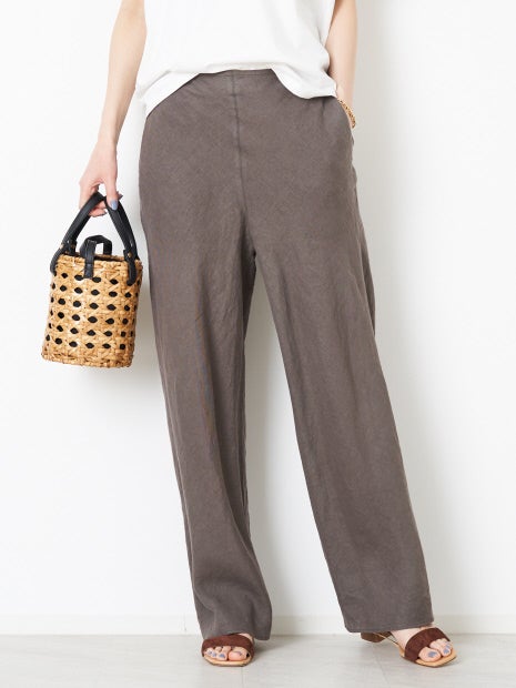 麻製品染パンツ