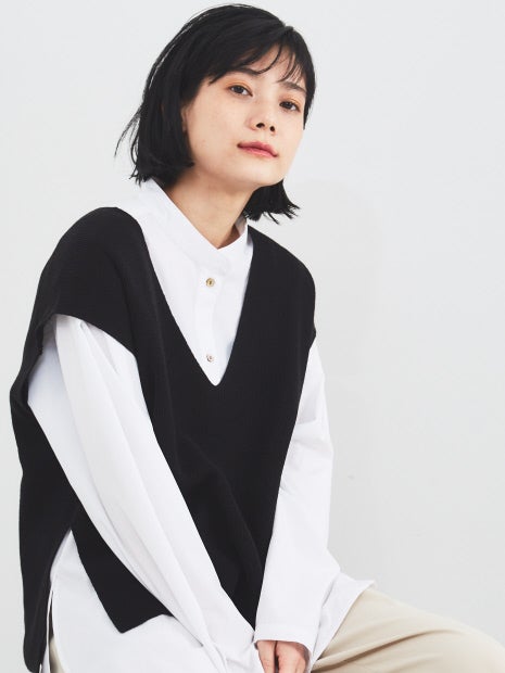 シャツセットニットベスト