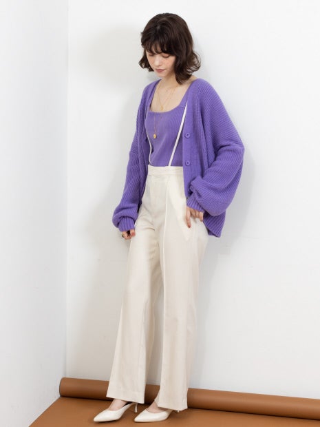 W混アンサンブルニット