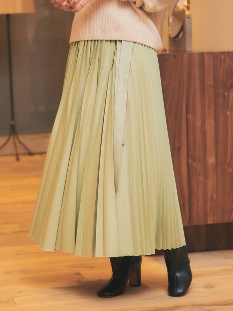 ラッププリーツスカート