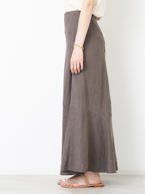 麻製品染マキシスカート