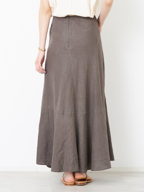 麻製品染マキシスカート