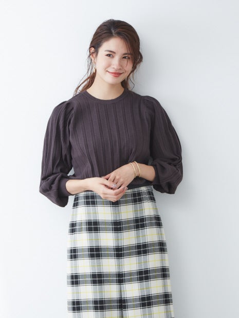 プリーツニット