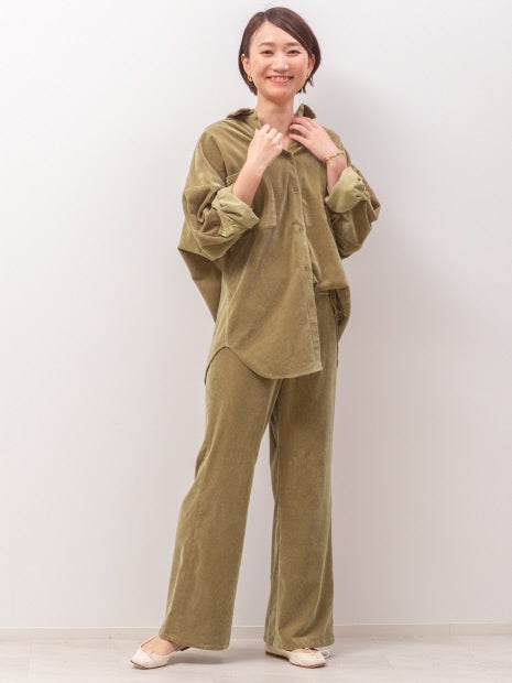 コーデュロイセットアップパンツ