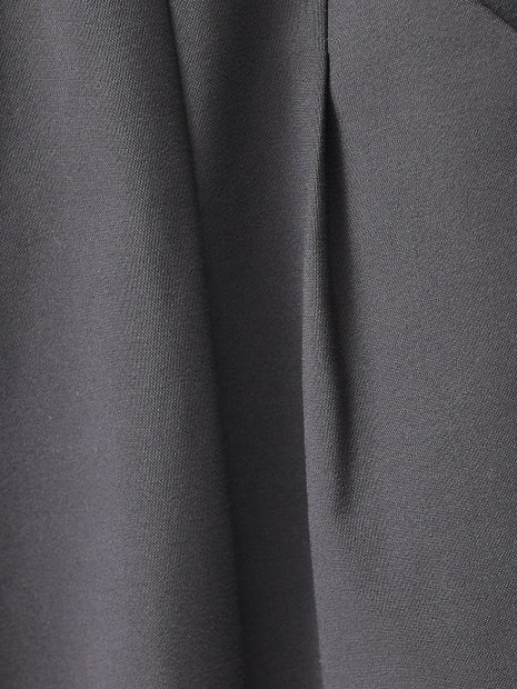 コットンリネン2WAYストレッチタックパンツ