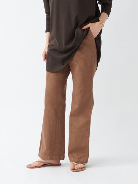 【e×qualite】製品染ストレートパンツ