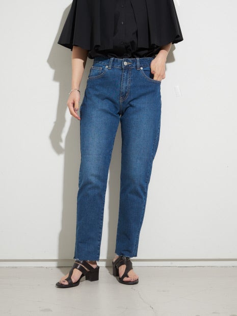 カットオフテーパードデニム