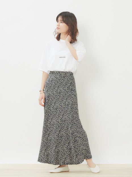 カラードットマーメイドスカート