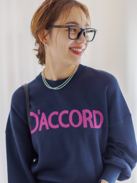 ロゴニットプルオーバー