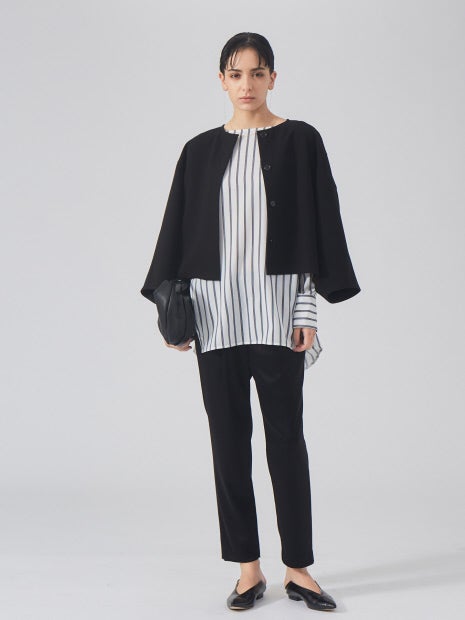 サイドボタンTブラウス