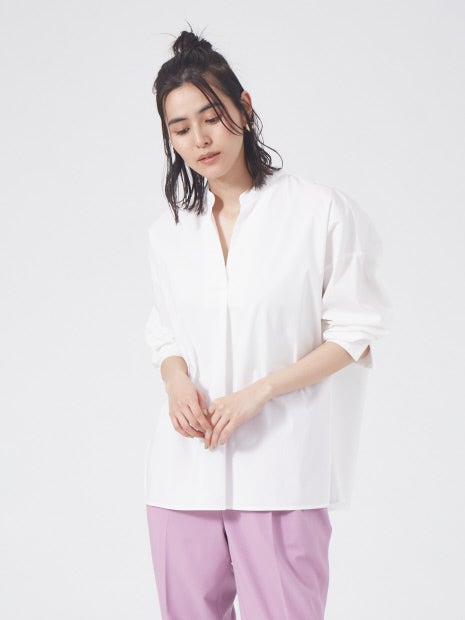 後ボタンスキッパーシャツ