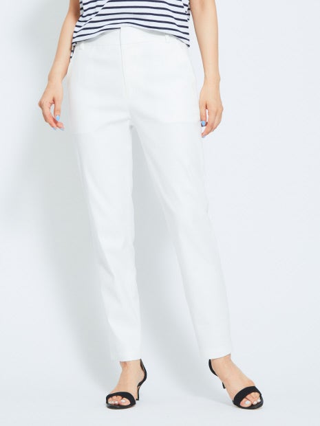 【size32-40】ストレートスリムパンツ