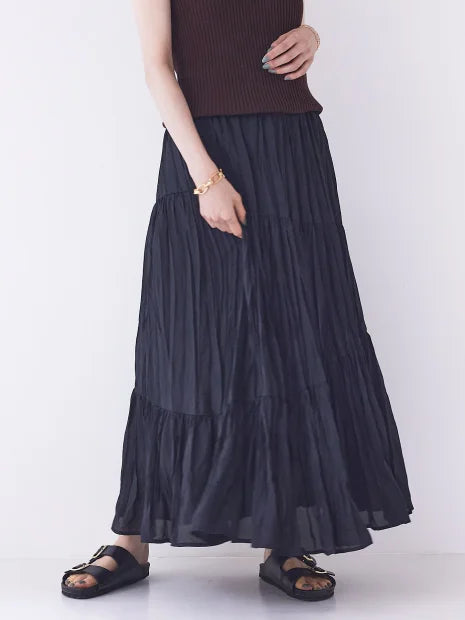 アシンメトリープリーツスカート
