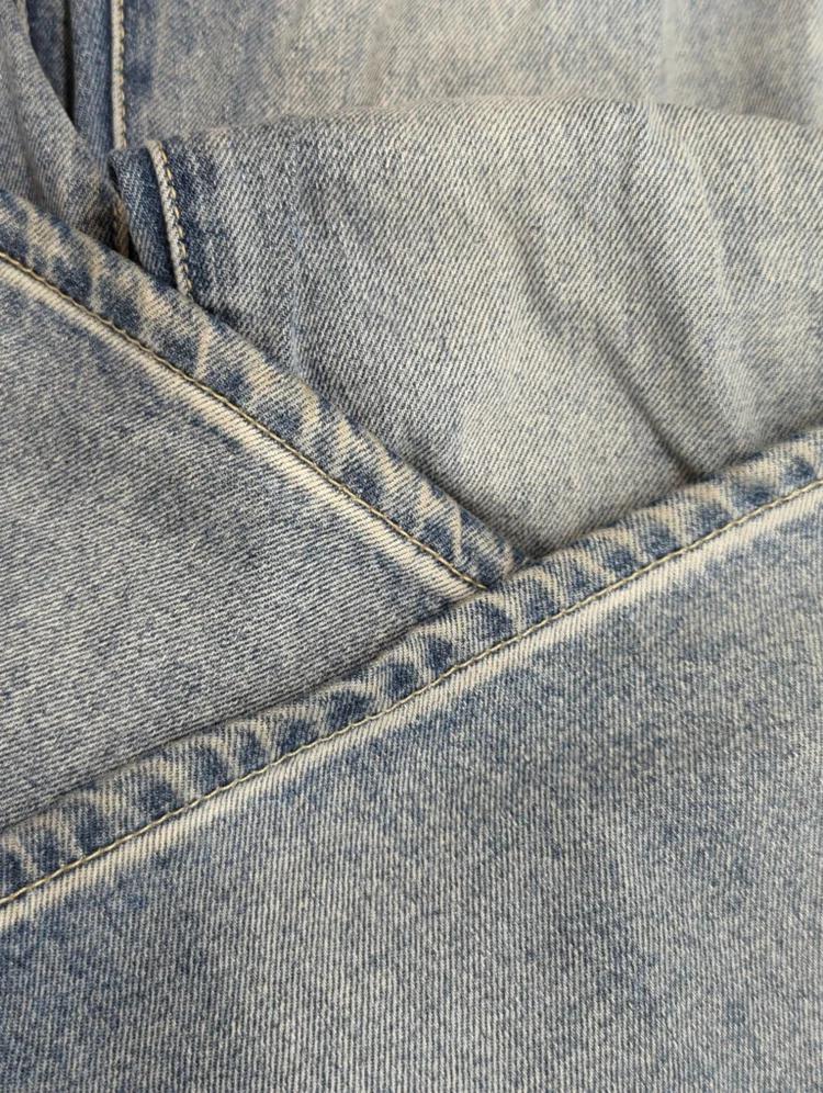 TUCKED WAIST@LOOSE STRAIGHT