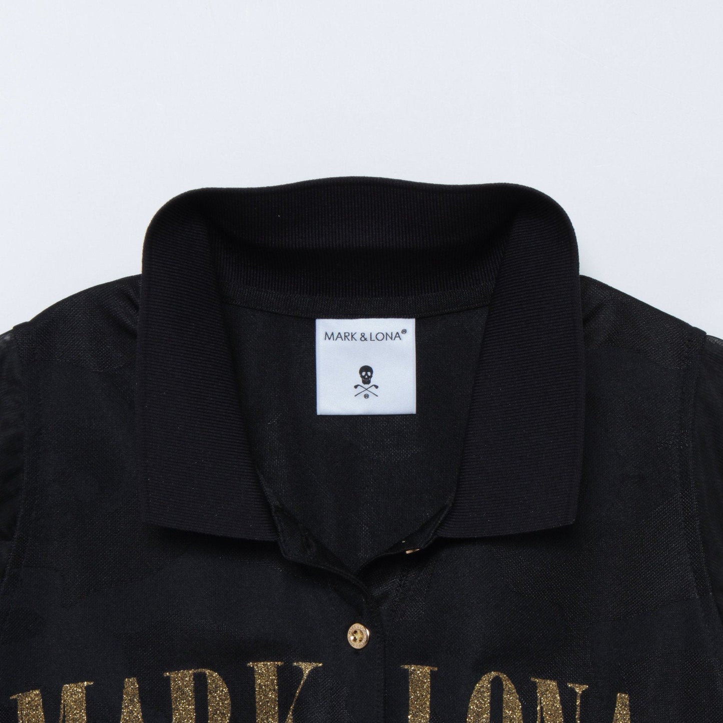 Gauge Sheer Sleeve Polo | WOMEN