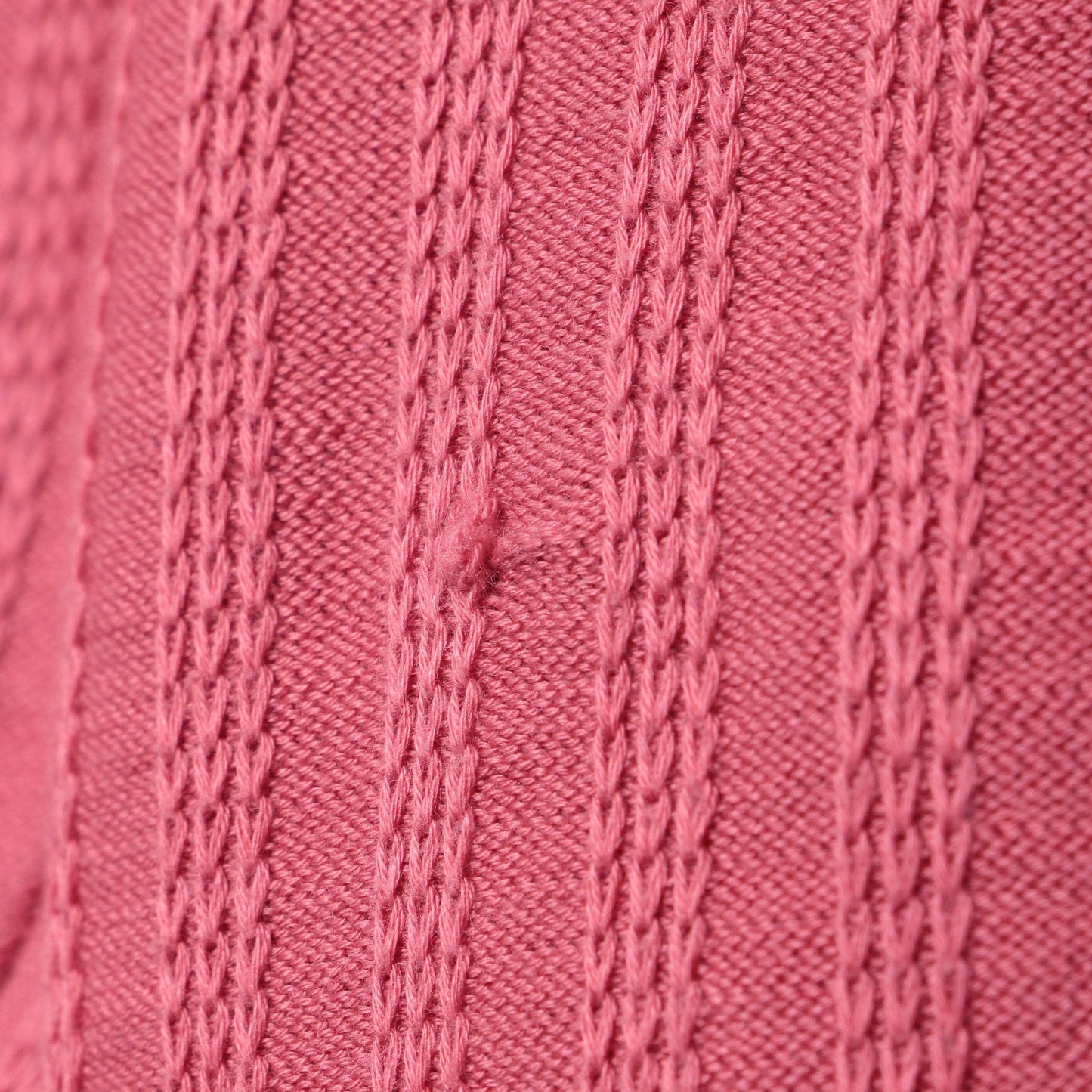 【LADY COTTON】 ストライプ地柄編みプルオーバー