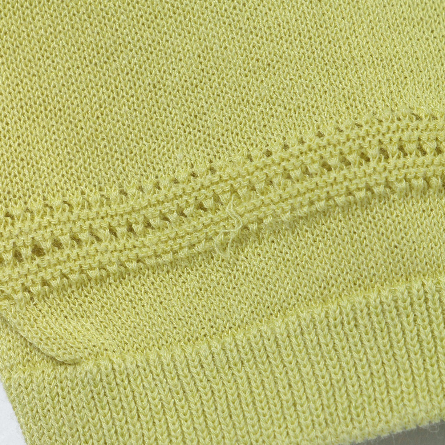 【ホールガーメント】コットンアセテート天竺 7分袖カーディガン