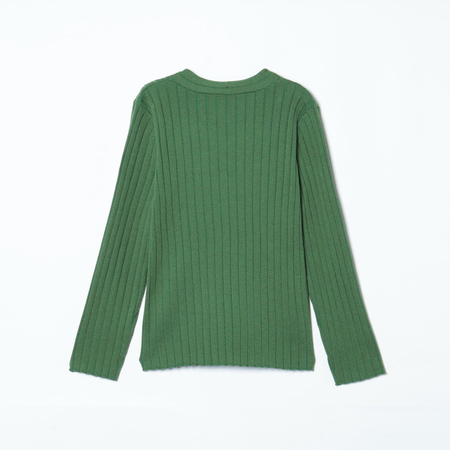 【L】【DRESS KNIT】 ワイドリブ Vネックニットプルオーバー