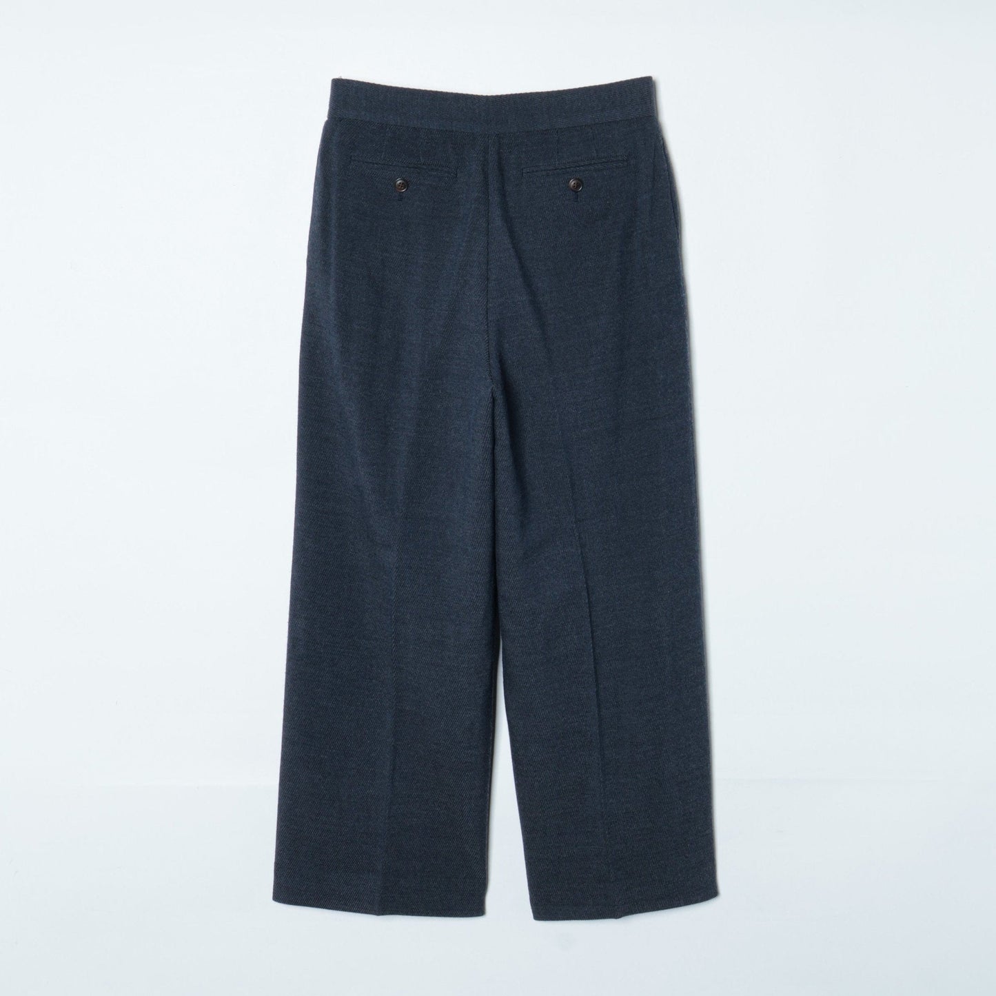 ウールストレッチカルゼ フレアクロップトパンツ