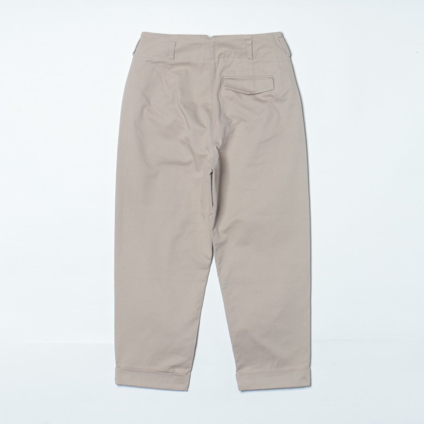 Organic Cotton Drill ハイウエストタックパンツ