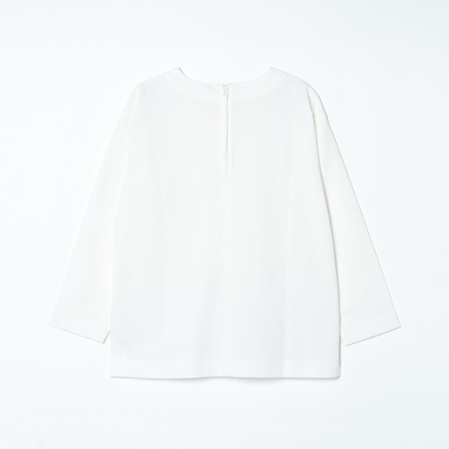 ストレッチトリコット バックファスナー7分袖Tシャツ