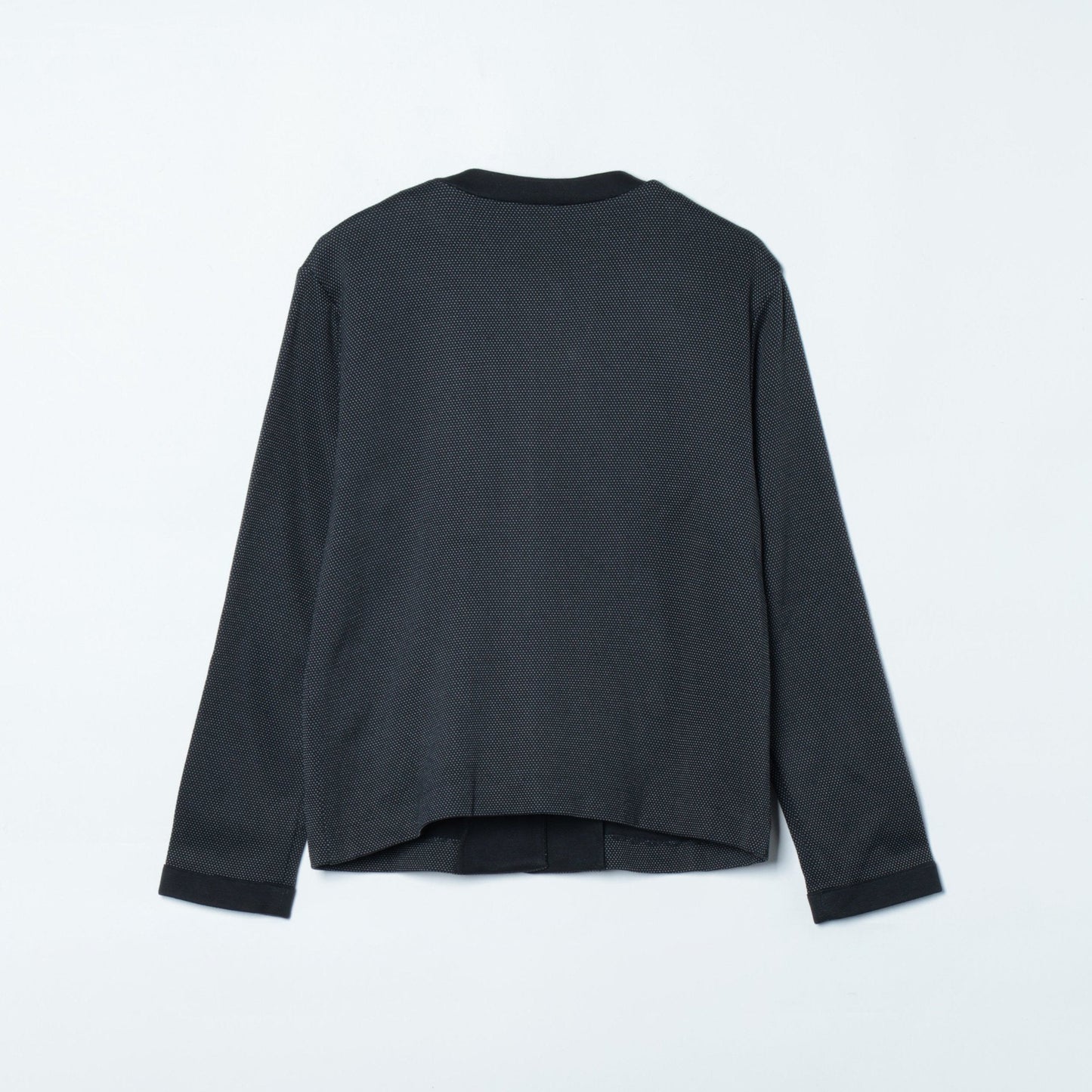 接結リバードットジャカード クルーネックカーディガン