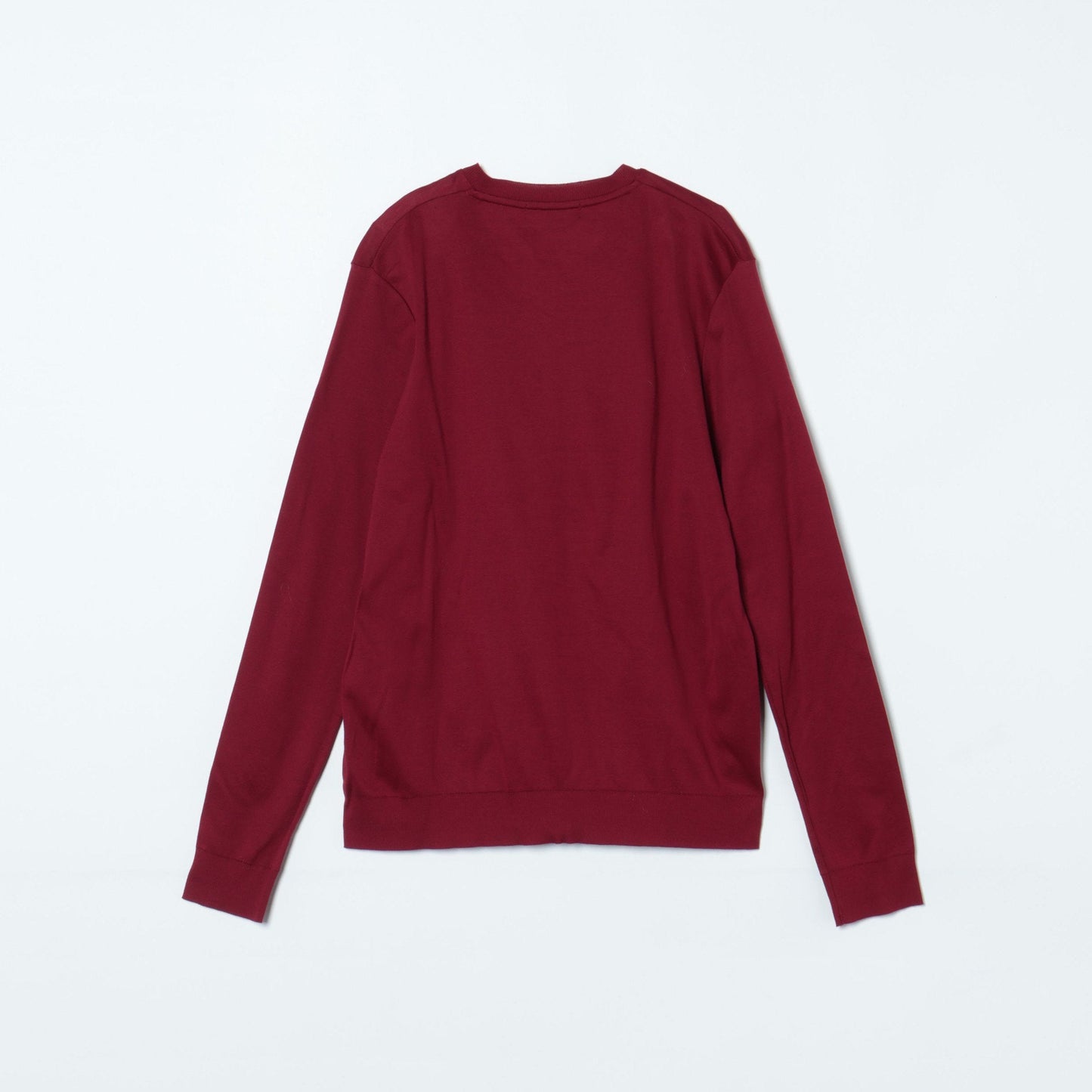 成型ダブルシルケットコットン クルーネックカーディガン