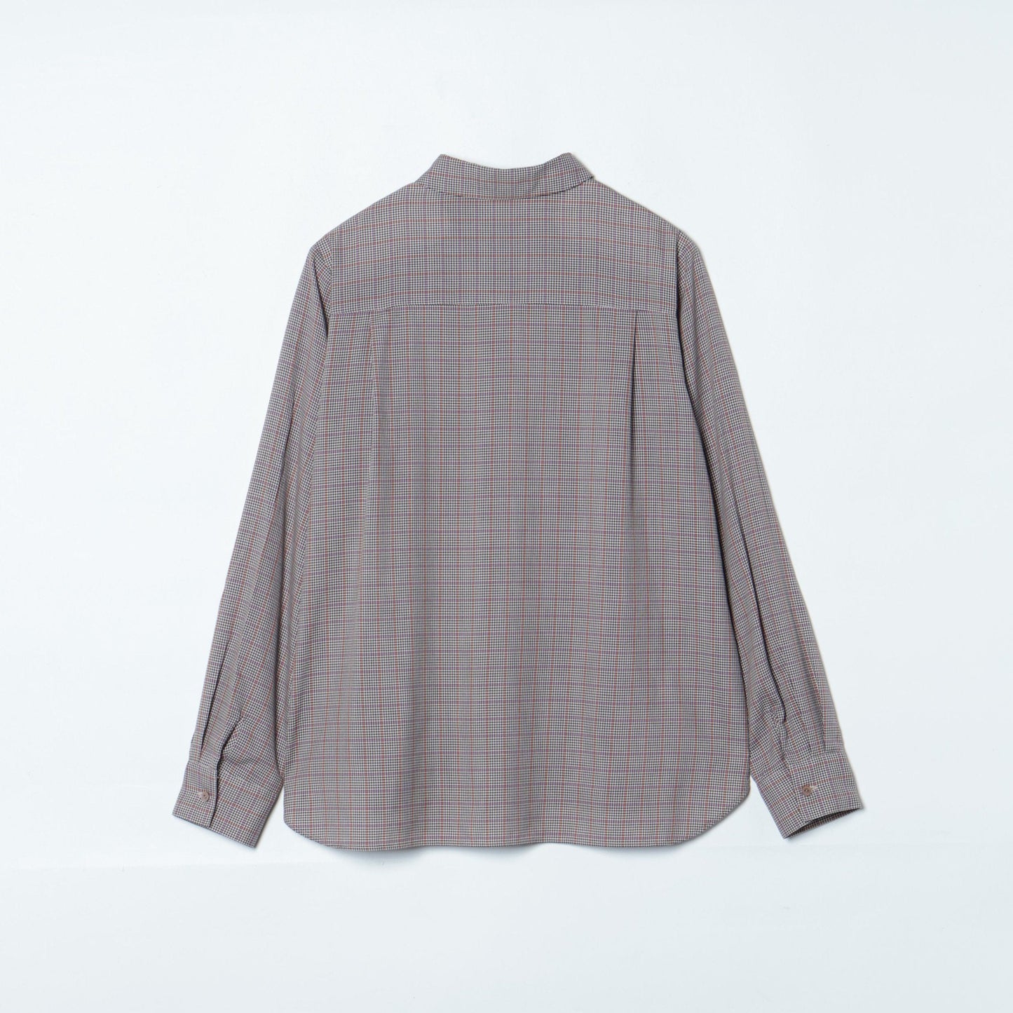 カラードラインレトロチェック レギュラーカラーシャツ