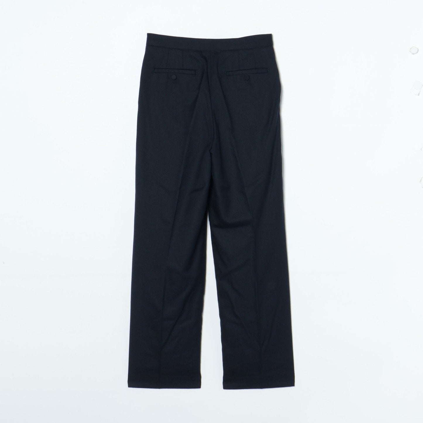 ウールシルクストレッチ セミワイドパンツ