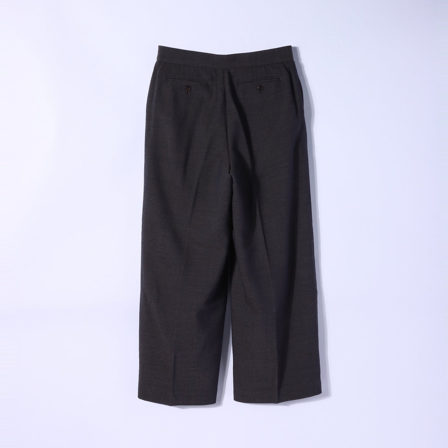ウールストレッチカルゼ フレアクロップトパンツ