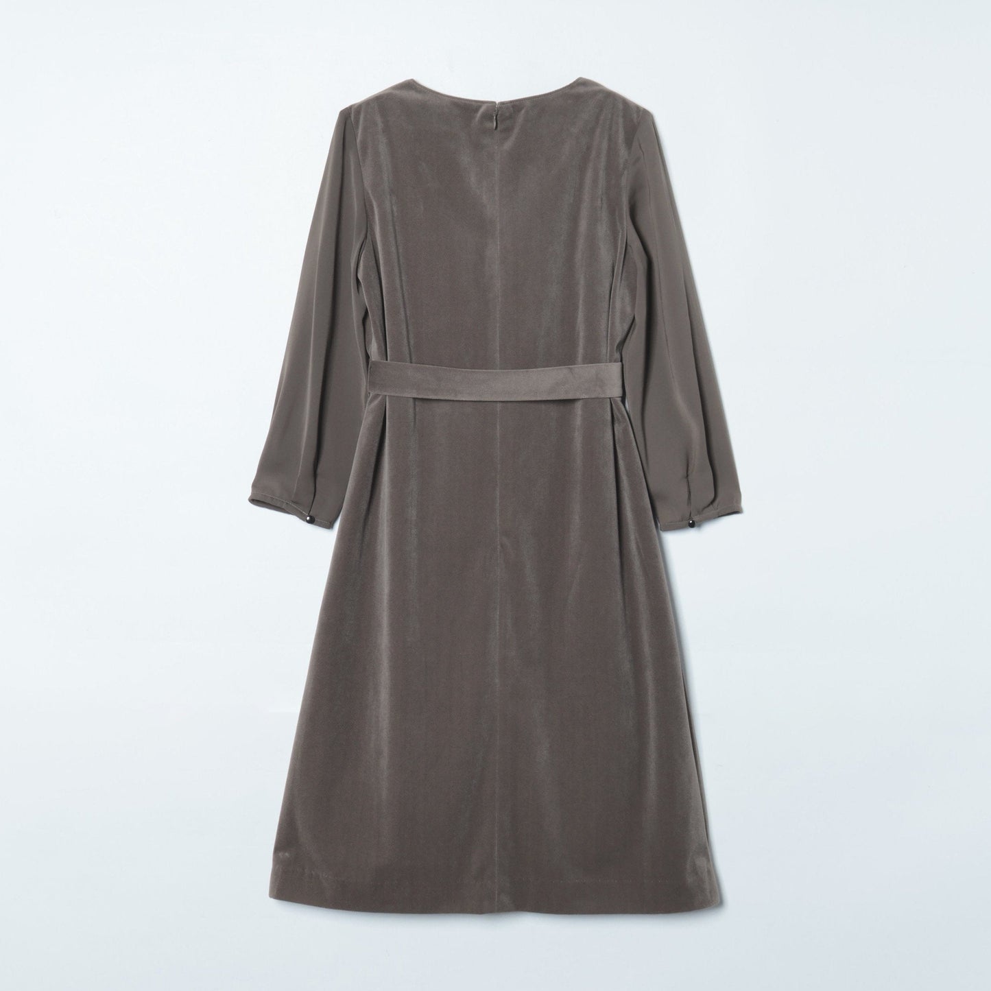 ライトベロアツイル シフォンスリーブワンピース