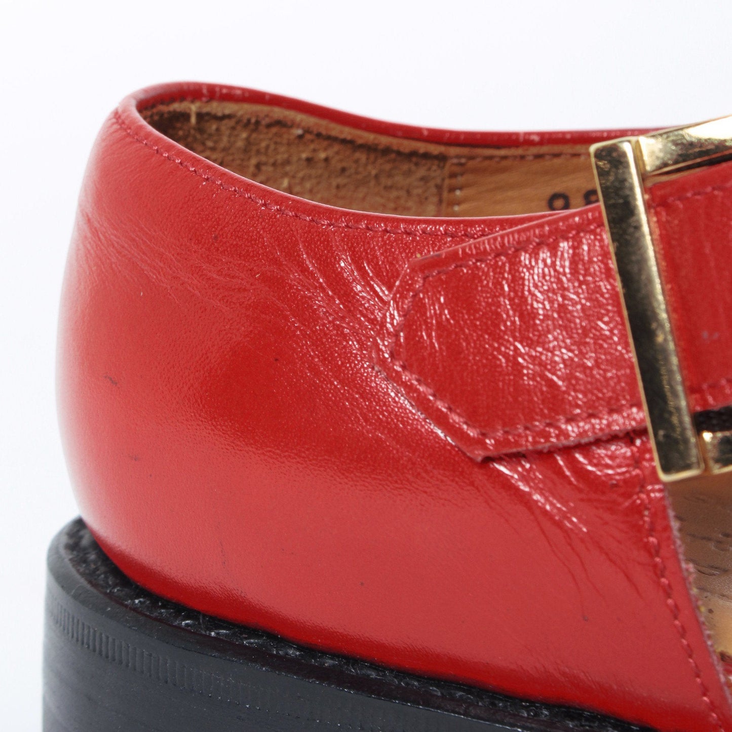 98850 / CALF / RED / LEATHERSOLE / UK5.0(24.0cm)