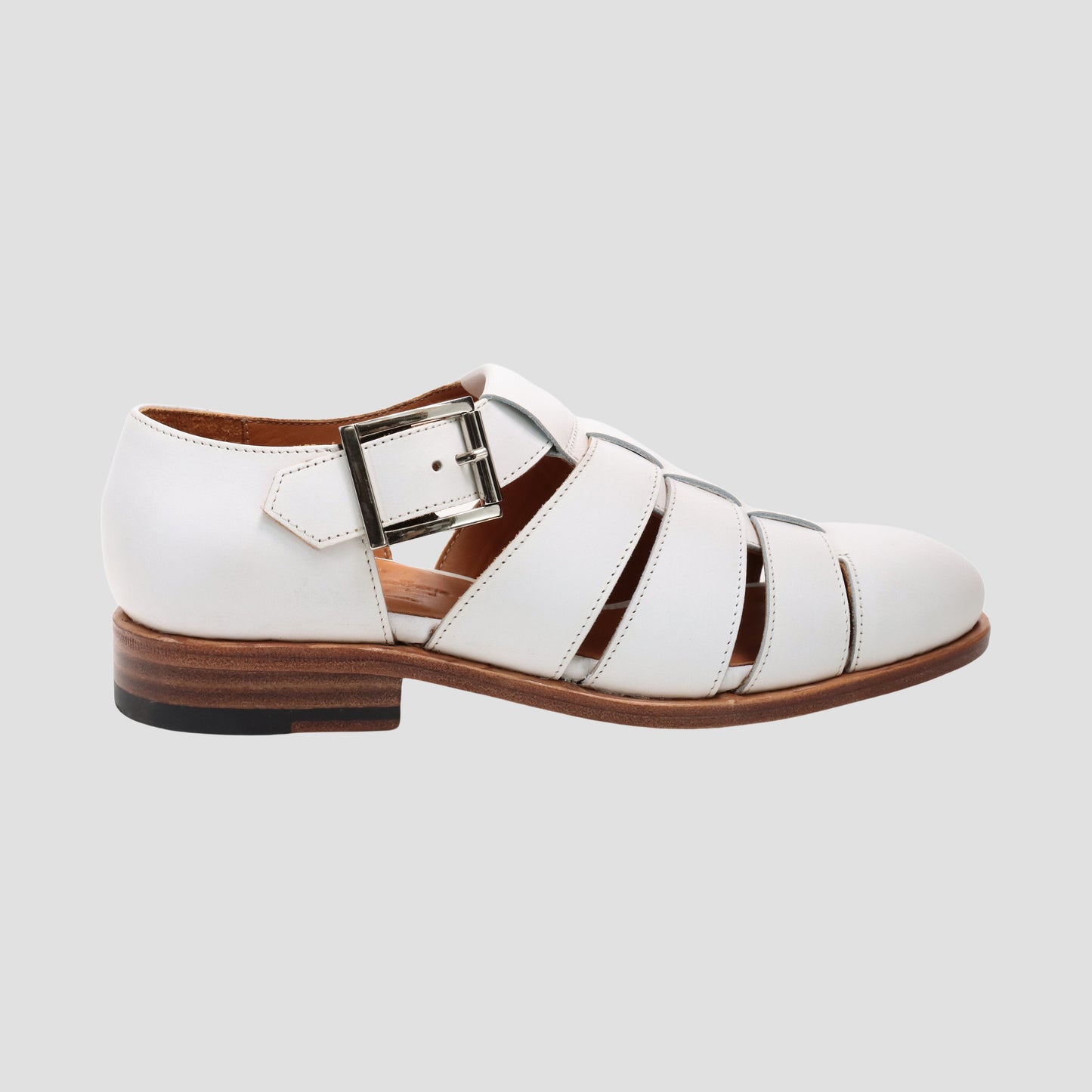 98850 / CALF / WHITE / LEATHER SOLE / UK3.0(22.0cm)