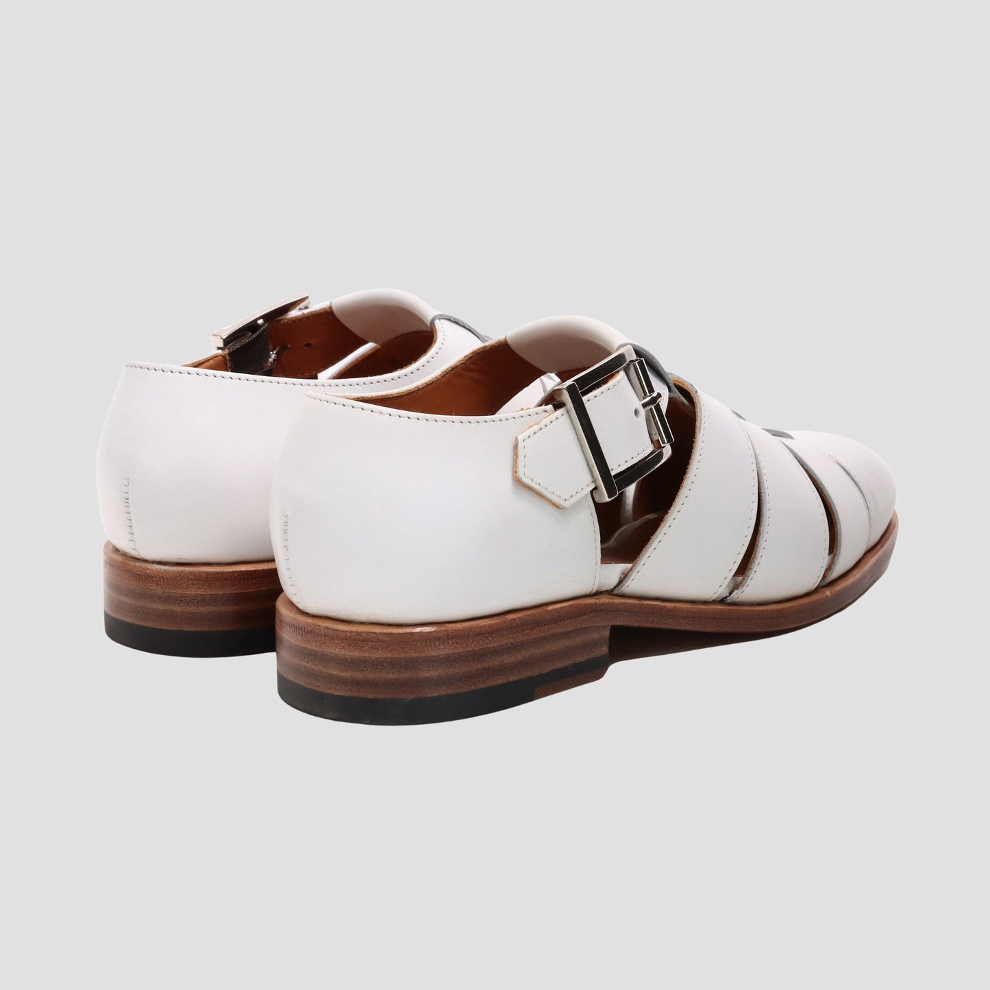 98850 / CALF / WHITE / LEATHER SOLE / UK3.0(22.0cm)