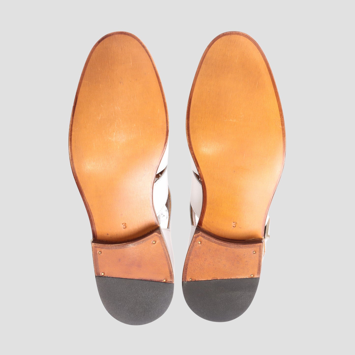 98850 / CALF / WHITE / LEATHER SOLE / UK3.0(22.0cm)